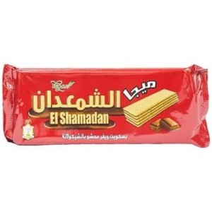 بسكويت شمعدان ويفر محشو شوكولاته الاحمر 25جم